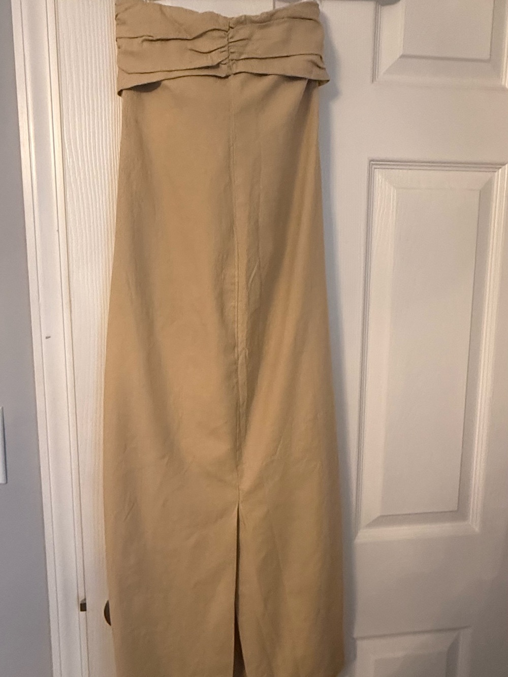 Brand New Tag on Bar III Strapless Fold-Over dress in Tan